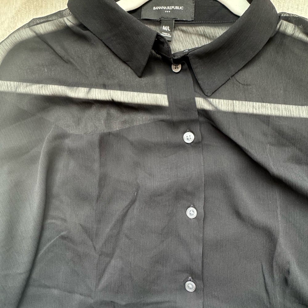 Banana Republic Sheer, Oversized Top